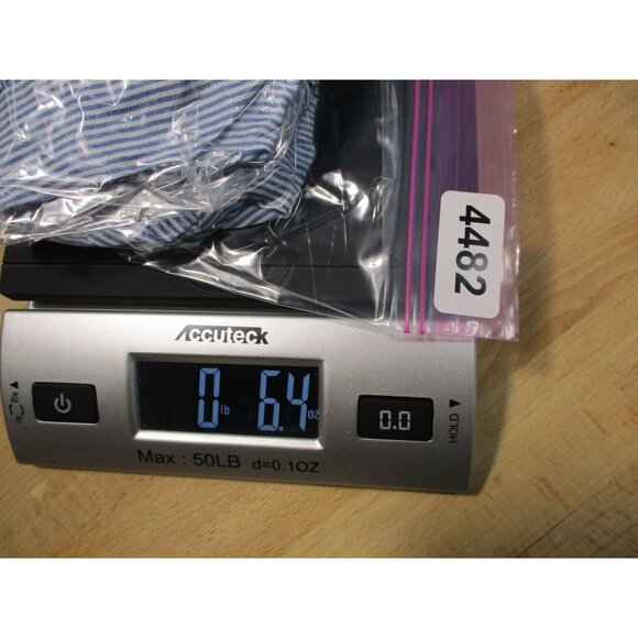 St Johns Bay Blue White Pinstripe Embroidered Off Shoulder Boho Top L - Picture 6 of 6